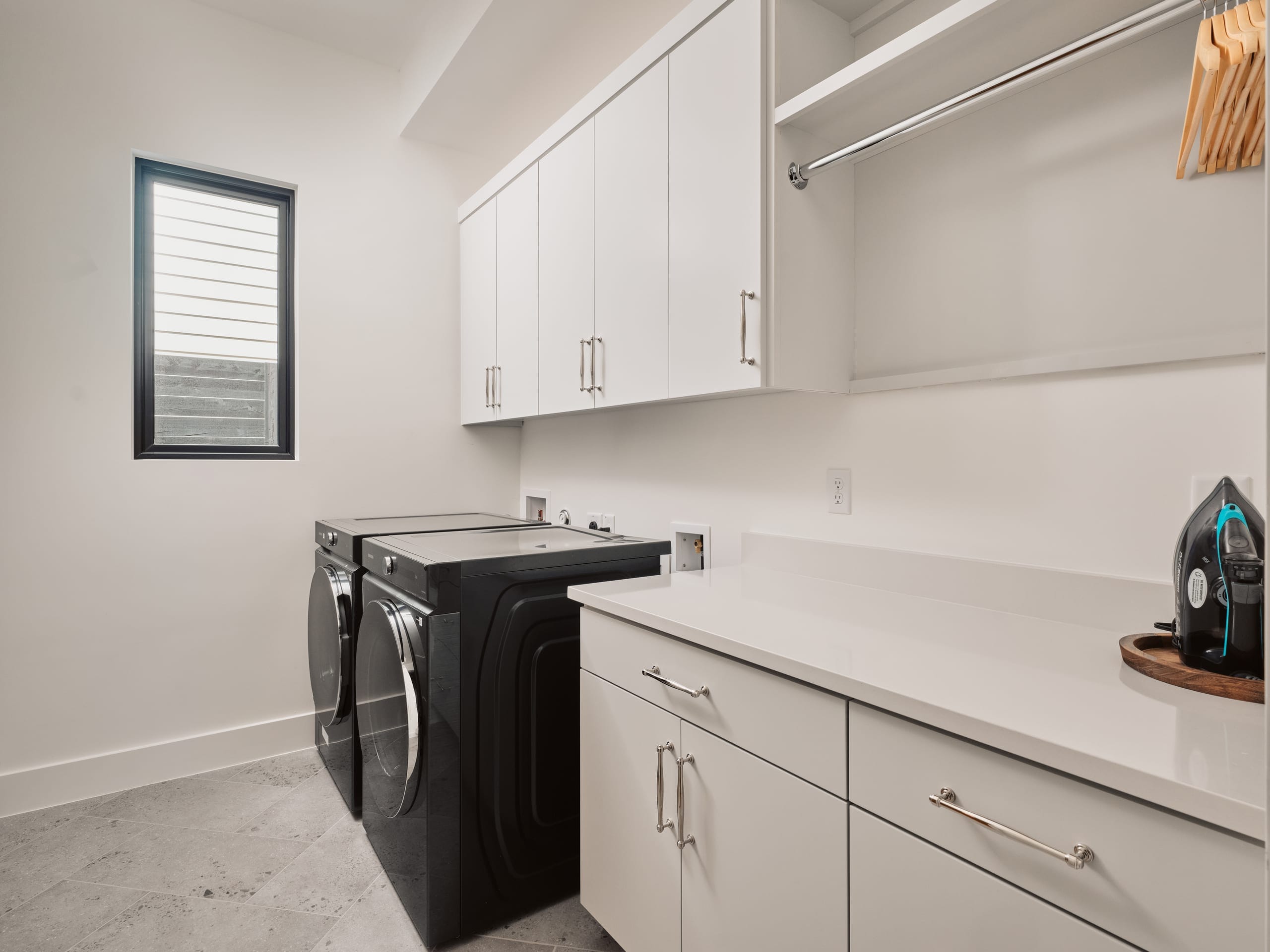 Laundry room with washer and dryer